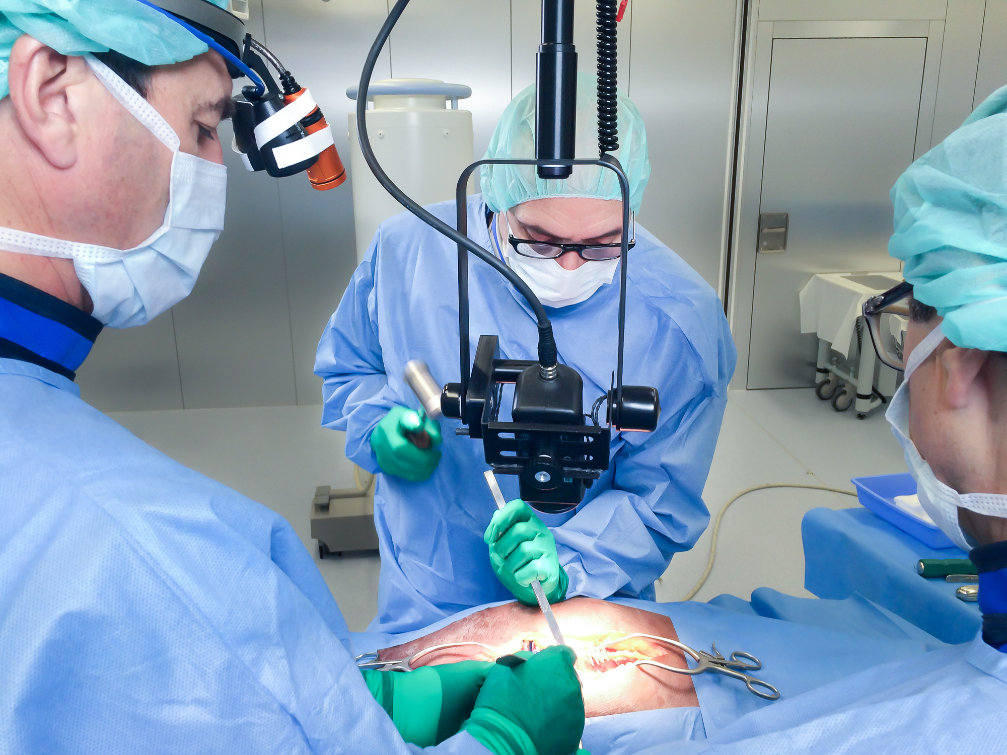 Medical Polecam in the operation theatre